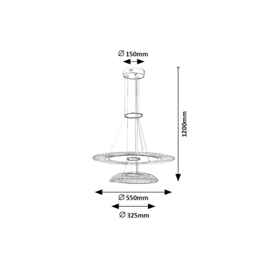 Rabalux - LED Lustr na lanku LED/36W/230V 3000K