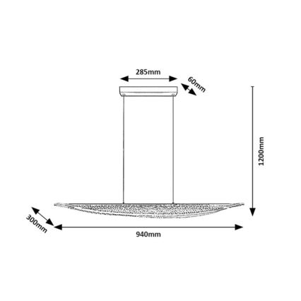 Rabalux - LED Lustr na lanku LED/32W/230V 3000K