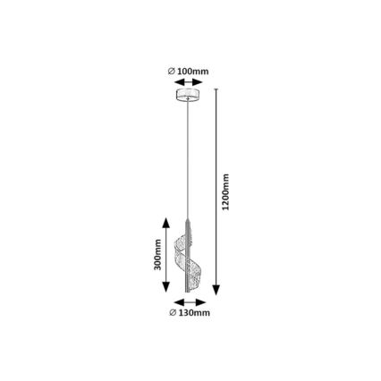 Rabalux - LED Lustr na lanku LED/6W/230V 3000K