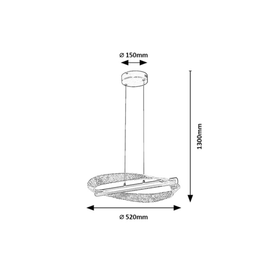 Rabalux - LED Lustr na lanku LED/24W/230V 3000K