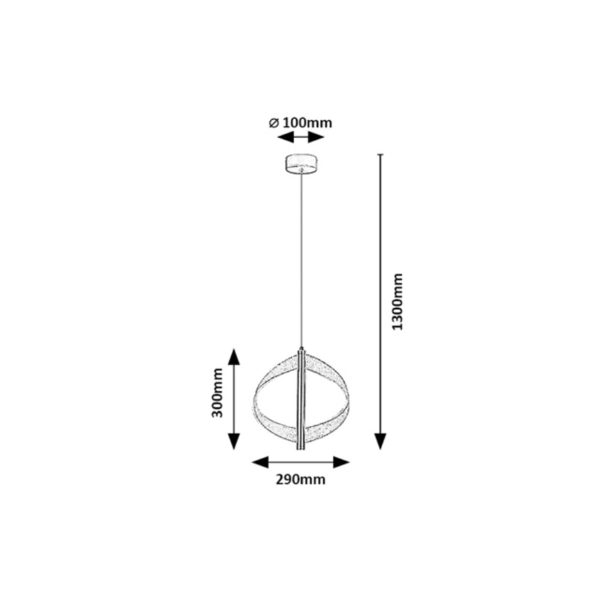 Rabalux - LED Lustr na lanku LED/8W/230V 3000K