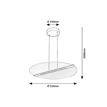 Rabalux - LED Lustr na lanku LED/24W/230V 3000K