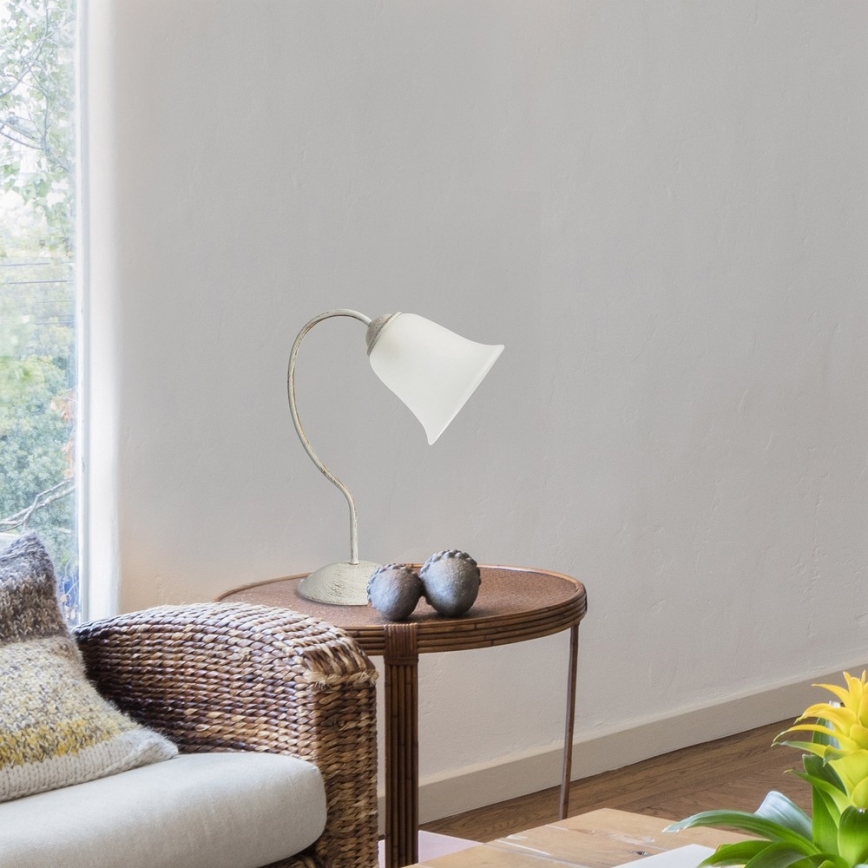Rabalux - Stolní lampa 1xE27/40W/230V bílá