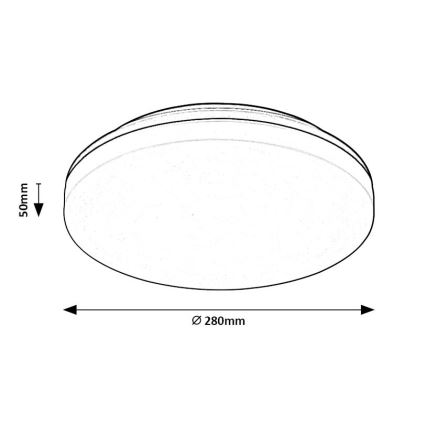 Rabalux - LED Koupelnové stropní svítidlo LED/24W/230V IP54