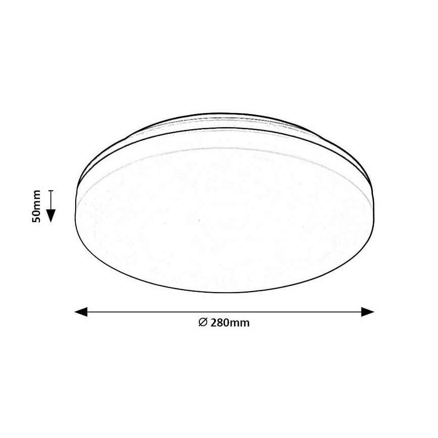Rabalux - LED Koupelnové stropní svítidlo LED/24W/230V IP54