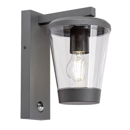 Rabalux - Venkovní nástěnná lampa se senzorem 1xE27/40W/230V IP44