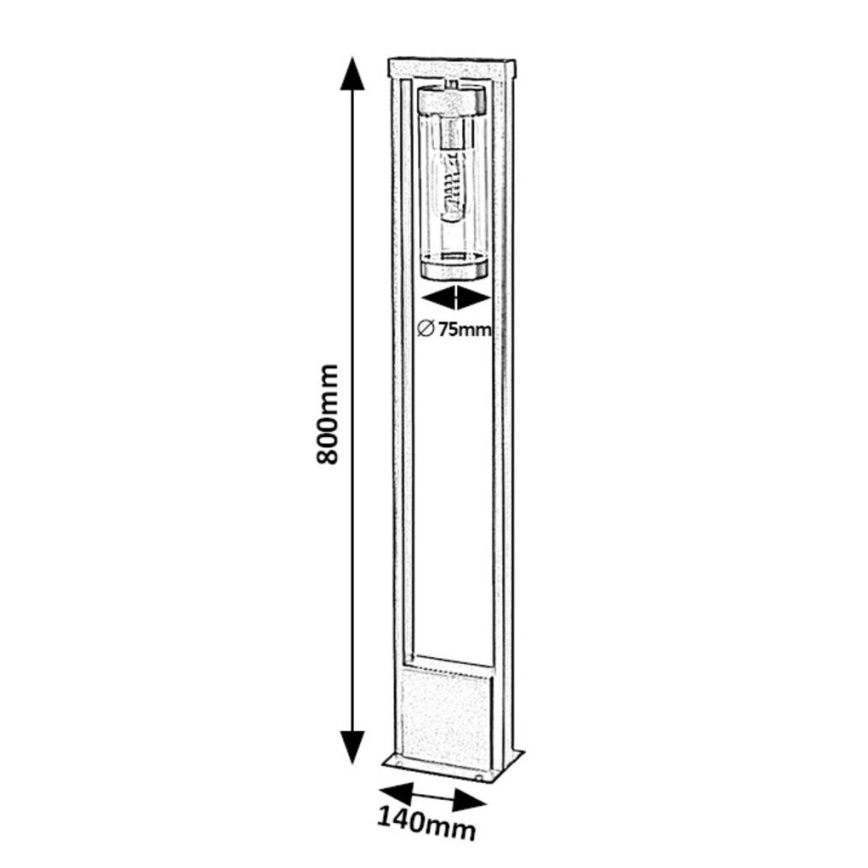 Rabalux - Venkovní lampa 1xE27/12W/230V IP44