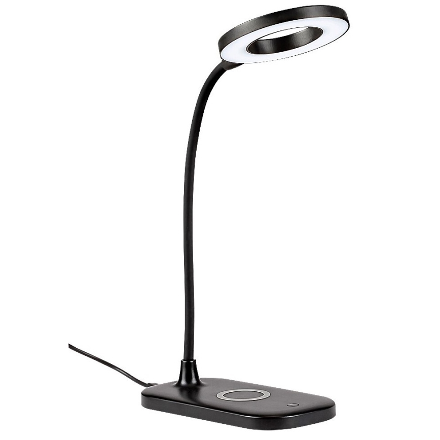 Rabalux - LED Stmívatelná dotyková stolní lampa s bezdrátovým nabíjením LED/5W/5V 2700-6000K černá
