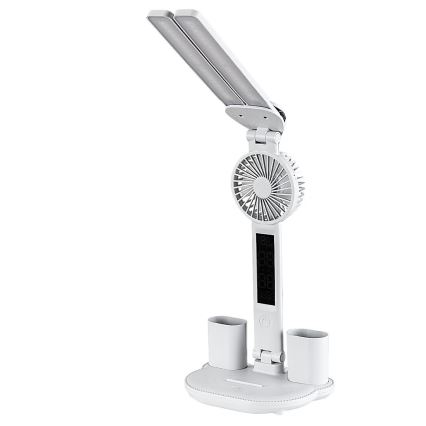 Rabalux - LED Stmívatelná stolní lampa s ventilátorem LED/7W/5V 3000/4000/6500K