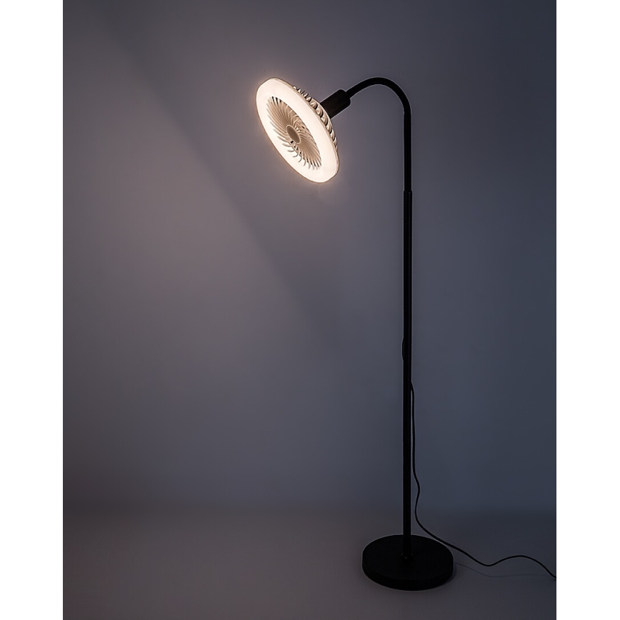 Rabalux - LED Stmívatelná stojací lampa s ventilátorem pr. 30 cm 1xE27/16W/230V 3000-6500K + dálkové ovládání