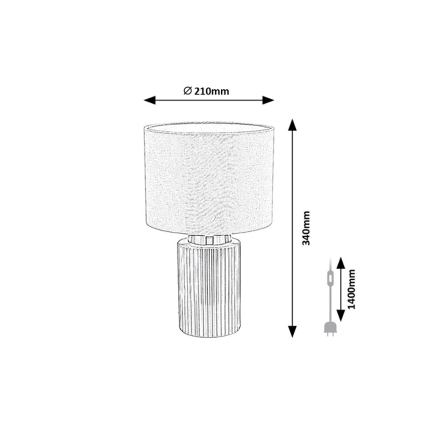 Rabalux - Stolní lampa 1xE14/40W/230V zelená