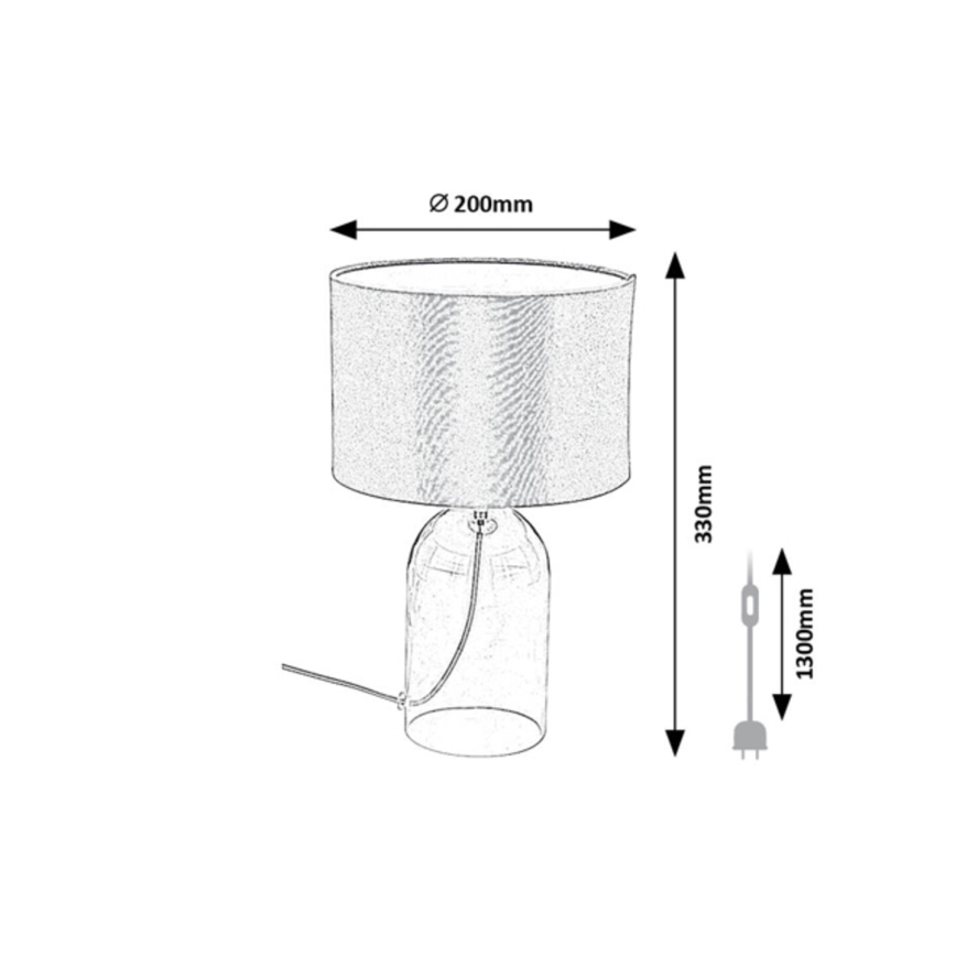 Rabalux - Stolní lampa 1xE14/40W/230V pr. 20 cm