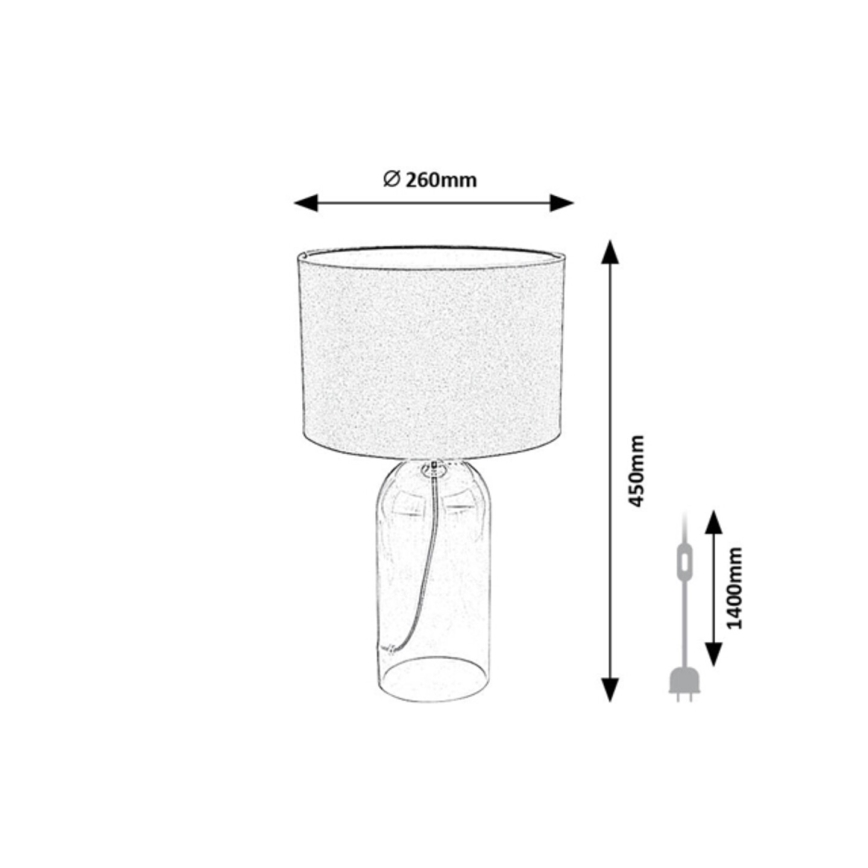 Rabalux - Stolní lampa 1xE14/40W/230V pr. 26 cm