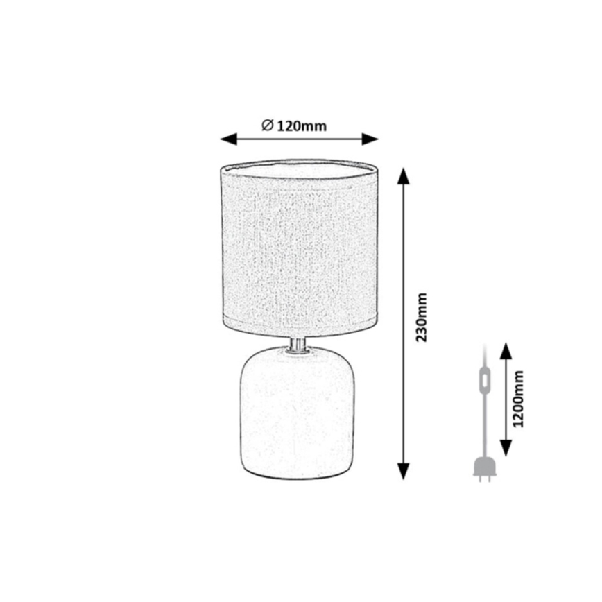 Rabalux - Stolní lampa 1xE14/40W/230V modrá