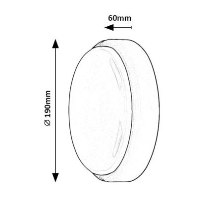 Rabalux - LED Venkovní stropní svítidlo LED/15W/230V IP54 bílá