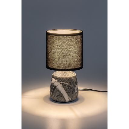 Rabalux - Stolní lampa 1xE14/40W/230V černá/dekor mramoru