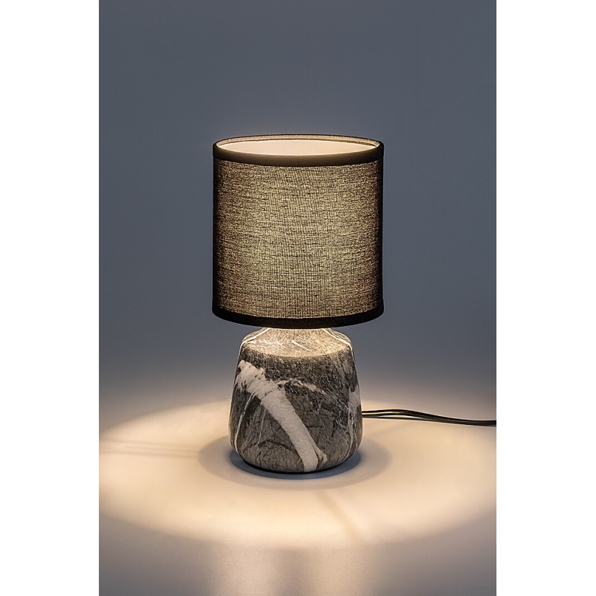 Rabalux - Stolní lampa 1xE14/40W/230V černá/dekor mramoru