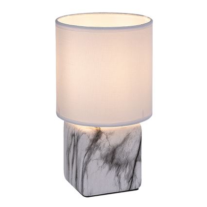 Rabalux - Stolní lampa 1xE14/40W/230V bílá/dekor mramoru