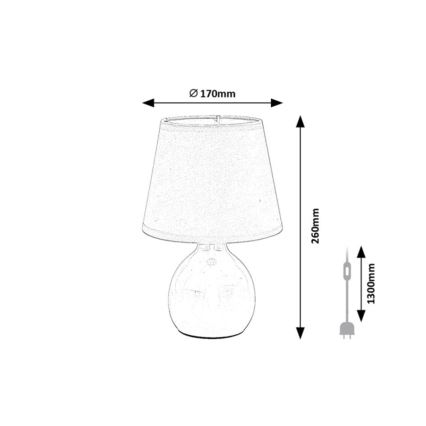 Rabalux - Stolní lampa 1xE14/40W/230V růžová