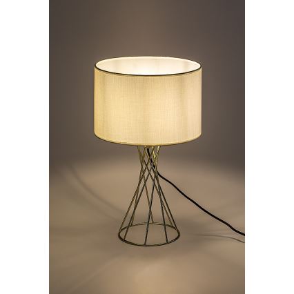 Rabalux - Stolní lampa 1xE27/40W/230V zlatá/bílá