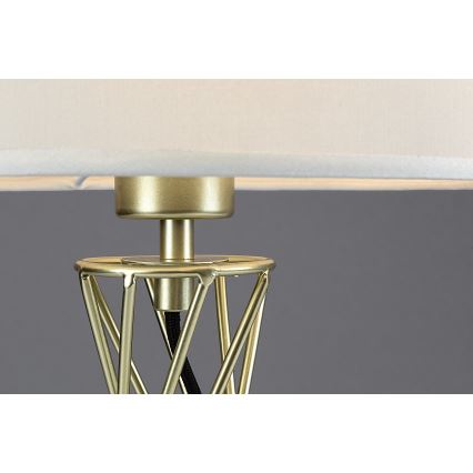 Rabalux - Stolní lampa 1xE27/40W/230V zlatá/bílá