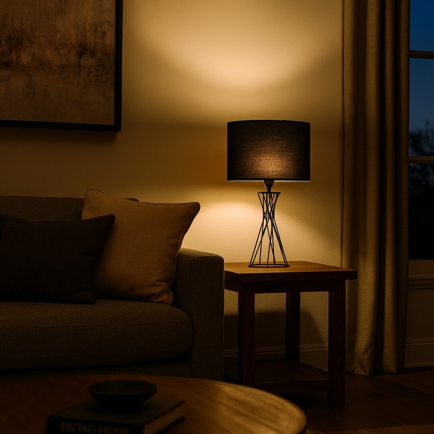 Rabalux - Stolní lampa 1xE27/40W/230V černá