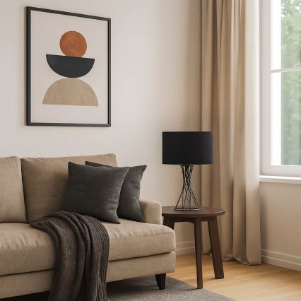 Rabalux - Stolní lampa 1xE27/40W/230V černá