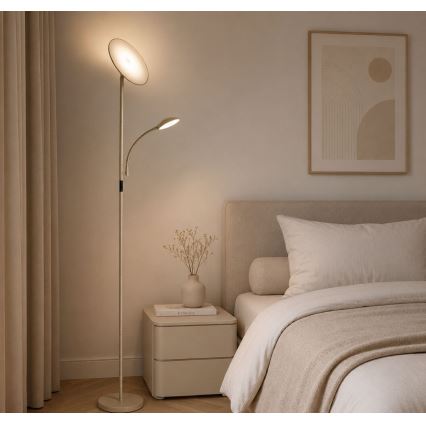 Rabalux - LED Stmívatelná stojací lampa LED/23W/230V 3000/4200/6500 béžová