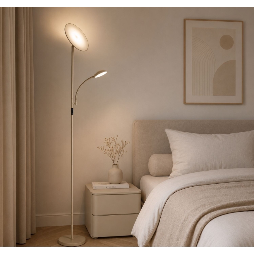 Rabalux - LED Stmívatelná stojací lampa LED/23W/230V 3000/4200/6500 béžová