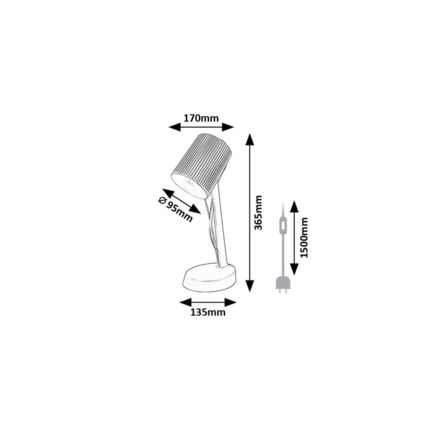Rabalux - Stolní lampa 1xE14/11W/230V béžová