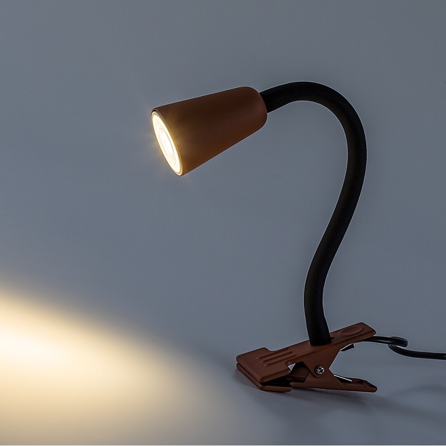 Rabalux - Stolní lampa s klipem 1xGU10/7W/230V oranžová