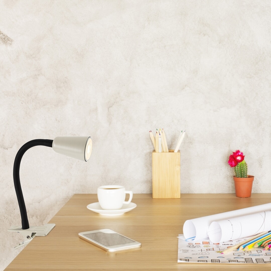Rabalux - Stolní lampa s klipem 1xGU10/7W/230V krémová