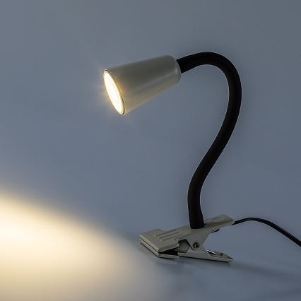 Rabalux - Stolní lampa s klipem 1xGU10/7W/230V krémová