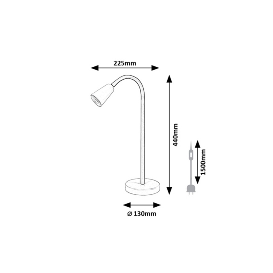 Rabalux - Stolní lampa 1xGU10/7W/230V oranžová
