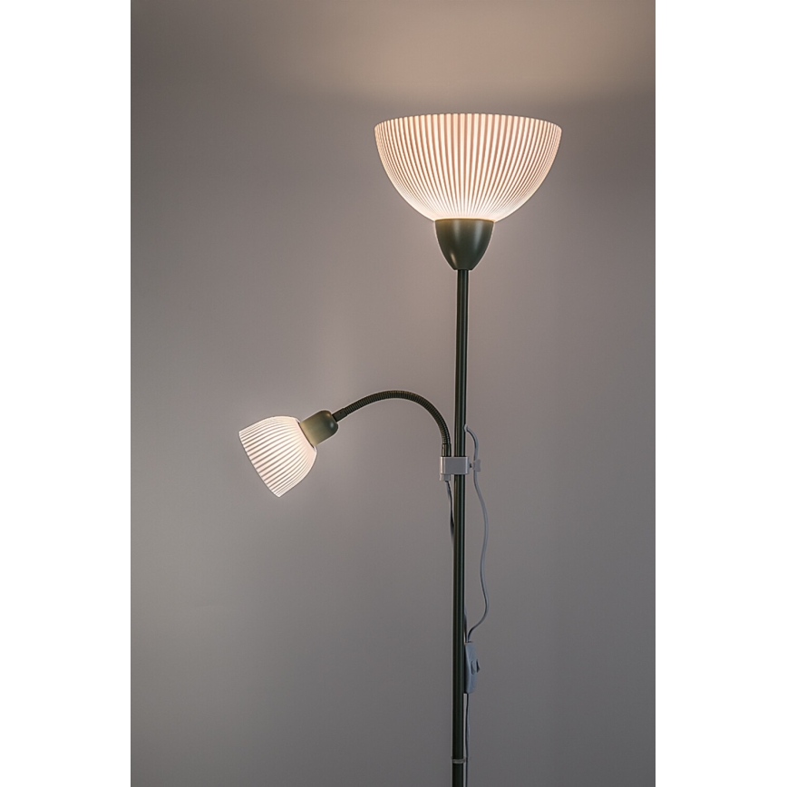 Rabalux - Stojací lampa 1xE27/60W/230V + 1xE14/25W zelená