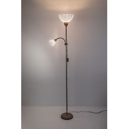 Rabalux - Stojací lampa 1xE27/60W/230V + 1xE14/25W béžová