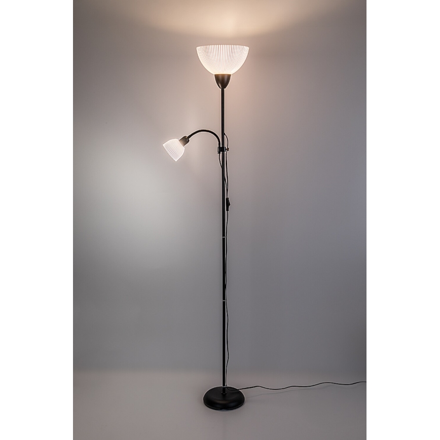Rabalux - Stojací lampa 1xE27/60W/230V + 1xE14/25W černá