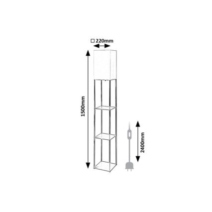 Rabalux - Stojací lampa 1xE27/40W/230V béžová