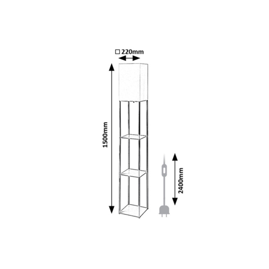 Rabalux - Stojací lampa 1xE27/40W/230V béžová