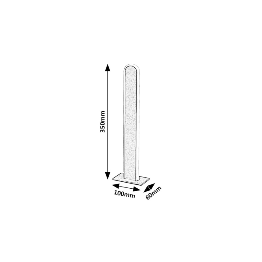 Rabalux - LED Stmívatelná stolní lampa LED/15W/230V 3000/4000K černá