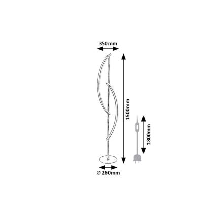Rabalux - LED Stojací lampa LED/30W/230V