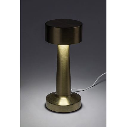 Rabalux - LED Nabíjecí dotyková stolní lampa LED/2,7W/5V 1200mAh 3000/4000/6000K zlatá