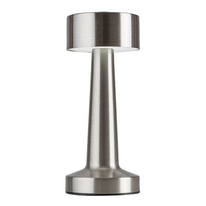 Rabalux - LED Nabíjecí dotyková stolní lampa LED/2,7W/5V 1200mAh 3000/4000/6000K matný chrom
