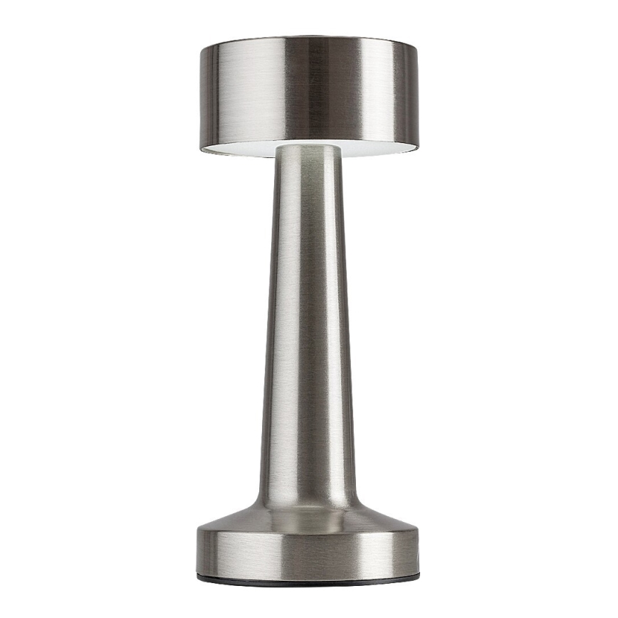 Rabalux - LED Nabíjecí dotyková stolní lampa LED/2,7W/5V 1200mAh 3000/4000/6000K matný chrom