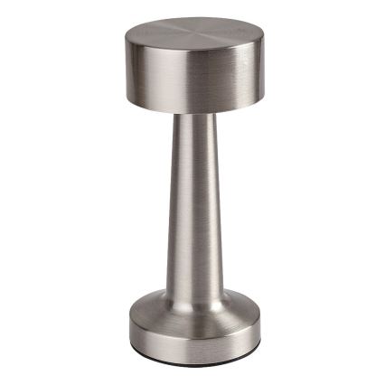 Rabalux - LED Nabíjecí dotyková stolní lampa LED/2,7W/5V 1200mAh 3000/4000/6000K matný chrom