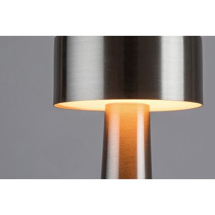 Rabalux - LED Nabíjecí dotyková stolní lampa LED/2,7W/5V 1200mAh 3000/4000/6000K matný chrom