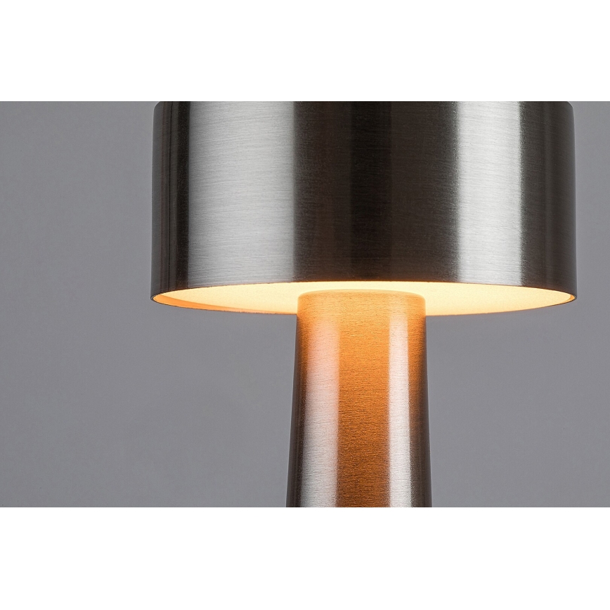 Rabalux - LED Nabíjecí dotyková stolní lampa LED/2,7W/5V 1200mAh 3000/4000/6000K matný chrom