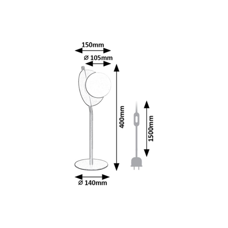 Rabalux - Stolní lampa 1xG9/5W/230V