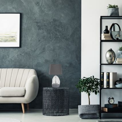 Rabalux - Stolní lampa 1xE27/40W/230V šedá