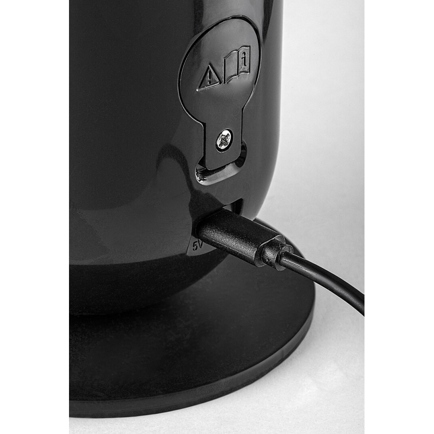 Rabalux - LED RGB Stmívatelná stolní lampa LED/5W/230V černá